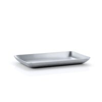blomus Tablett BASIC silber rechteckig 17,0 x 10,0 cm, 1 St.