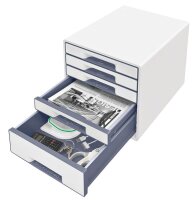 LEITZ Schubladenbox WOW Cube  perlweiß/grau...