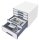 LEITZ Schubladenbox WOW Cube  perlweiß/grau 52142001, DIN A4 mit 5 Schubladen, 1 St.