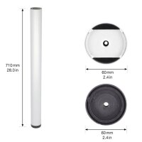 WAGNER® design yourself TENO ST 3492 Tischbeine grau...