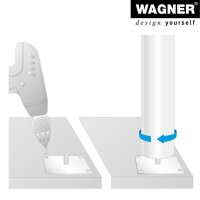 WAGNER® design yourself TENO ST 3492 Tischbeine grau , 4 St.
