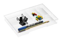 LEITZ Schubladenbox WOW Cube  perlweiß/eisblau 52142051, DIN A4 mit 5 Schubladen, 1 St.