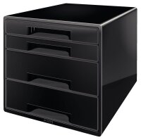 LEITZ Schubladenbox CUBE Duo Colour  schwarz/grau...