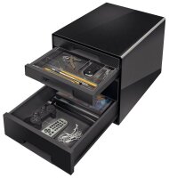 LEITZ Schubladenbox CUBE Duo Colour  schwarz/grau...