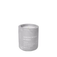 blomus Duftkerze SANDALWOOD MYRRH grau Sandelholz,...