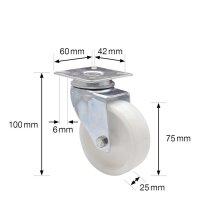 WAGNER® design yourself Apparate-Lenkrolle RO 1675...