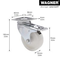 WAGNER® design yourself Apparate-Lenkrolle RO 3675...