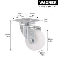 WAGNER® design yourself Apparate-Lenkrolle ECO RO...