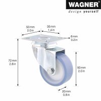 WAGNER® design yourself Apparate-Lenkrolle ECO RO...