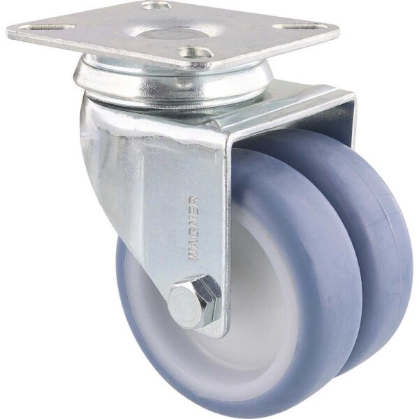 WAGNER® design yourself Apparate-Doppel-Lenkrolle ECO RO 1577 grau