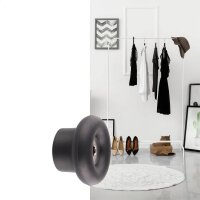WAGNER® design yourself Garderobenhaken DOT GH 0201 mit 1 Haken schwarz, 1 St.