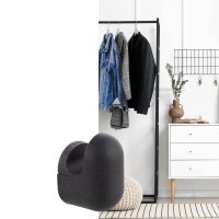 WAGNER® design yourself Garderobenhaken PILL WH 0402 mit 1 Haken schwarz, 1 St.