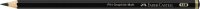 FABER-CASTELL Pitt Graphite Matt Graphitstifte HB, 2B, 4B, 6B, 8B, 10B, 12B, 14B schwarz mit Radierer, 1 Set