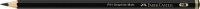 FABER-CASTELL Pitt Graphite Matt Graphitstifte HB, 2B, 4B, 6B, 8B, 10B, 12B, 14B schwarz mit Radierer, 1 Set