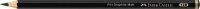 FABER-CASTELL Pitt Graphite Matt Graphitstifte HB, 2B, 4B, 6B, 8B, 10B, 12B, 14B schwarz mit Radierer, 1 Set