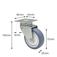WAGNER® design yourself Apparate-Lenkrolle DELUXE RO...