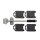 WAGNER® design yourself Möbelroller-Set MM 3113 schwarz 12,0 x 8,0 x 3,4 cm