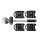 WAGNER® design yourself Möbelroller-Set MM 3113 schwarz 12,0 x 8,0 x 3,4 cm