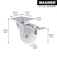 WAGNER® design yourself Apparate-Lenkrolle ECO RO...