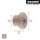 WAGNER® design yourself Garderobenhaken DOT GH 0221 mit 1 Haken taupe, 1 St.