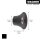 WAGNER® design yourself Garderobenhaken TULIP GH 0301 mit 1 Haken schwarz, 1 St.