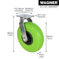 WAGNER® design yourself Schwerlast-Lenkrolle RO 8266...