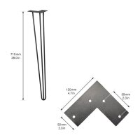 WAGNER® design yourself HAIRPIN ST 8271 Tischbeine...