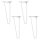 WAGNER® design yourself HAIRPIN ST 8246 Tischbeine grau , 4 St.