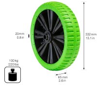 WAGNER® design yourself Schubkarrenrad Vollgummi RO...