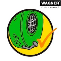WAGNER® design yourself Schubkarrenrad Vollgummi RO 8332 grün