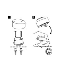 WAGNER® design yourself EH 5181 Türstopper Zinkdruckguss, Kautschuk Ø 5,0 cm