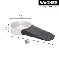 WAGNER® design yourself EH 5116 Türstopper Zinkdruckguss, Kautschuk Ø 5,0 cm