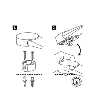 WAGNER® design yourself EH 5116 Türstopper Zinkdruckguss, Kautschuk Ø 5,0 cm