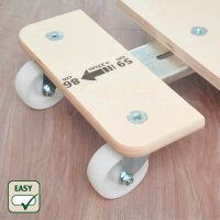 WAGNER® design yourself Transportroller MM 1331 ausziehbar birke 58,7 x 85,7 x 29,0 x 11,0 cm bis 200,0 kg