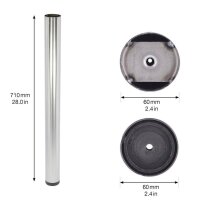 WAGNER® design yourself TENO ST 3392 Tischbeine grau...