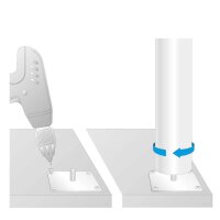 WAGNER® design yourself TENO ST 3392 Tischbeine grau , 4 St.