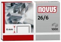 novus Heftklammern 26/6, 1.000 St.