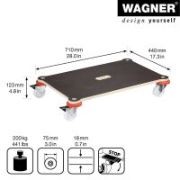 WAGNER® design yourself Transportroller MAXIGRIP...