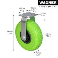 WAGNER® design yourself Schwerlast-Bockrolle RO 7266...