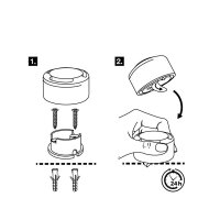 WAGNER® design yourself EH 5171 Türstopper Zinkdruckguss, Kautschuk Ø 5,0 cm