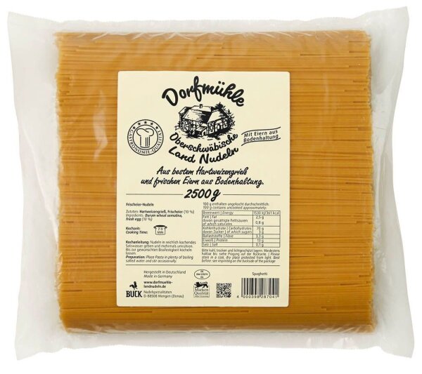 Dorfmühle Spaghetti 2,5 kg, 1 Pack