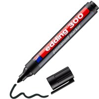 edding 300 Permanentmarker schwarz 1,5 - 3,0 mm, 10 St.