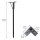 WAGNER® design yourself SA 8471 Tischbein schwarz , 4 St.