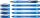 AKTION: Schneider Kugelschreiber Slider Memo hellblau/dunkelblau, Schreibfarbe: blau, 4 St. + GRATIS Schneider Kugelschreiber Slider Rave XB blau