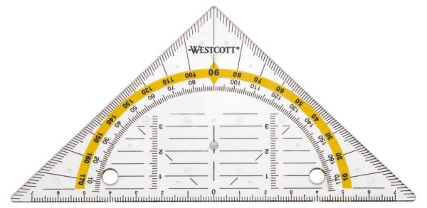 WESTCOTT Geometrie-Dreieck 14,0 cm