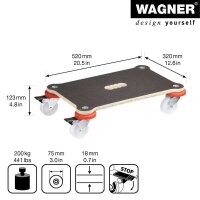 WAGNER® design yourself Transportroller MAXIGRIP...