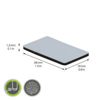 WAGNER® design yourself EH 1126 PFTE-Gleiter Kunststoff, 16 St.