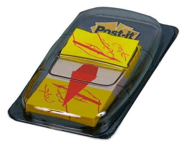 Post-it® Index Haftmarker gelb "Unterschrift" 50 Streifen