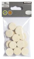 WAGNER® design yourself EH 1221 Filzgleiter Stoff Ø 2,0 cm, 16 St.