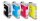 edding EDD-449 schwarz, cyan, magenta, gelb Druckerpatronen kompatibel zu brother LC-123BK/C/M/Y, 4er-Set